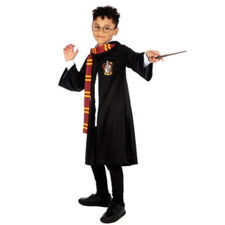 Déguisement Costume enfant Kit Harry Potter Robe + Lunette + Baguette -  taille 6-8 ans - AMSCAN