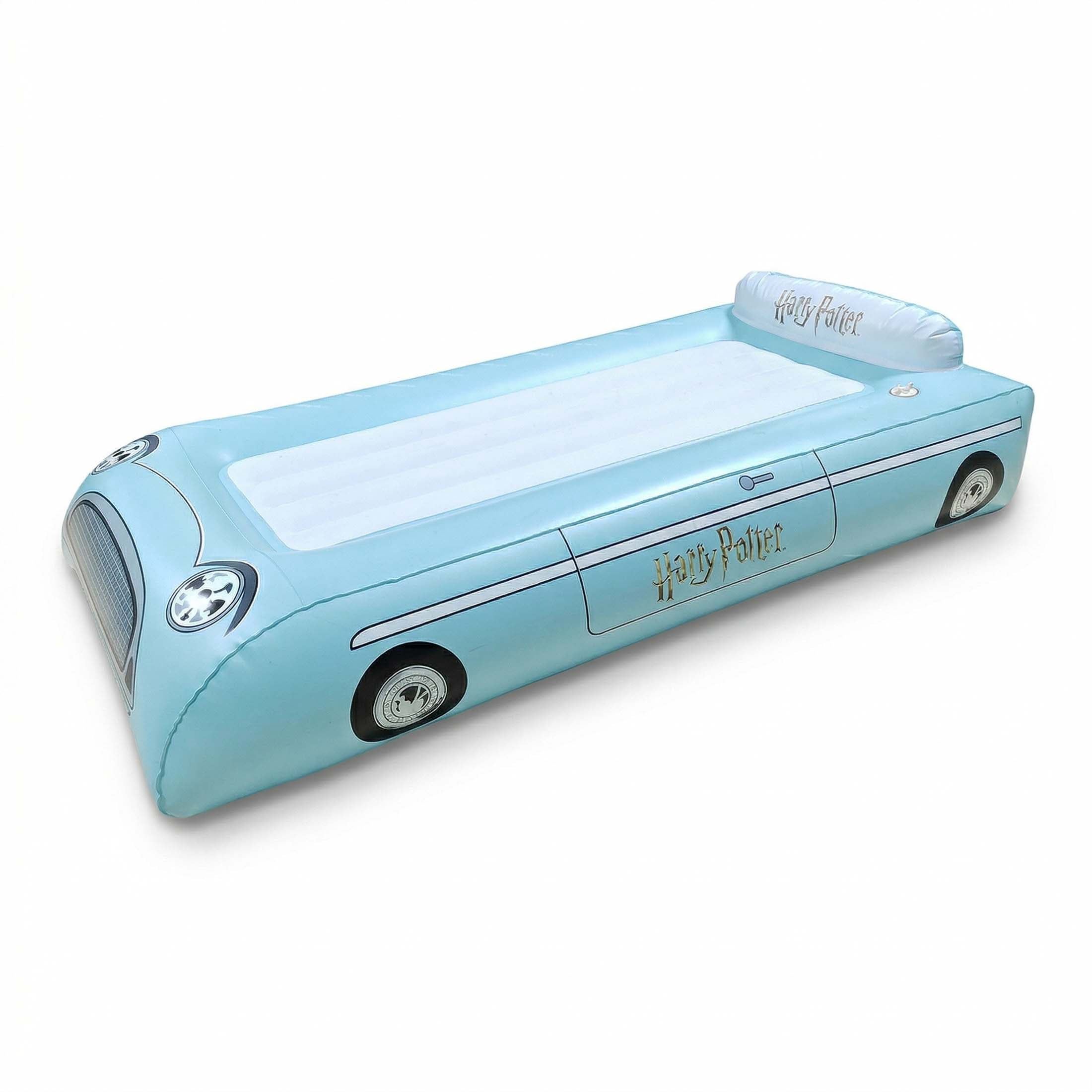 Harry Potter Flying Ford Anglia Air Mattress, Wizarding World Car-Shaped Inflatable Bed for Kids & Fans