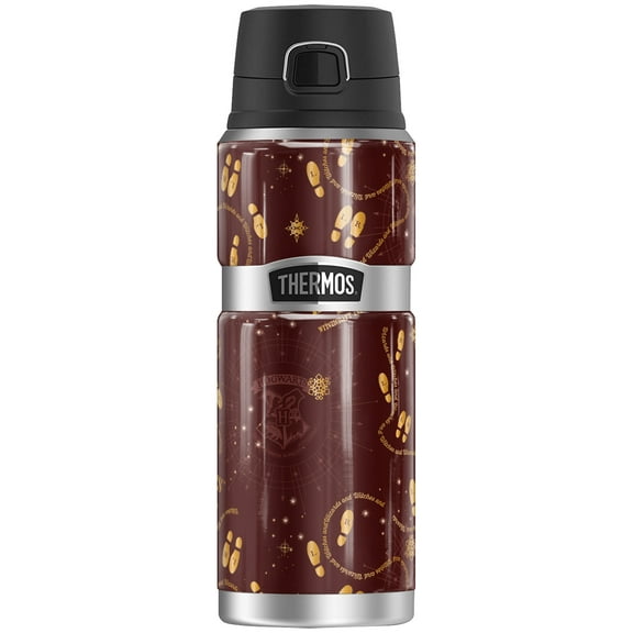Harry Potter Footprint Pattern THERMOS STAINLESS KING Stainless Steel Drink Bottle, Vacuum insulated & Double Wall, 24oz