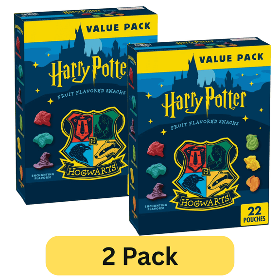 Harry Potter Fruit Flavored Snacks, 17.6 oz, 22 Pouches - Pack of 2
