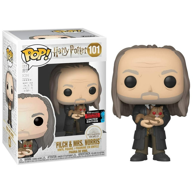 Harry Potter Funko POP! Movies Filch & Mrs. Norris Vinyl Figure 