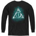 thumbnail image 1 of Harry Potter Geometric Deathly Hallows Kids Long Sleeve T Shirt (Large) for Youth Boys and Girls, Black, 1 of 4
