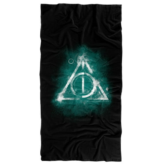 Harry Potter Geometric Deathly Hallows Officially Licensed Beach Towel 30' X 60'