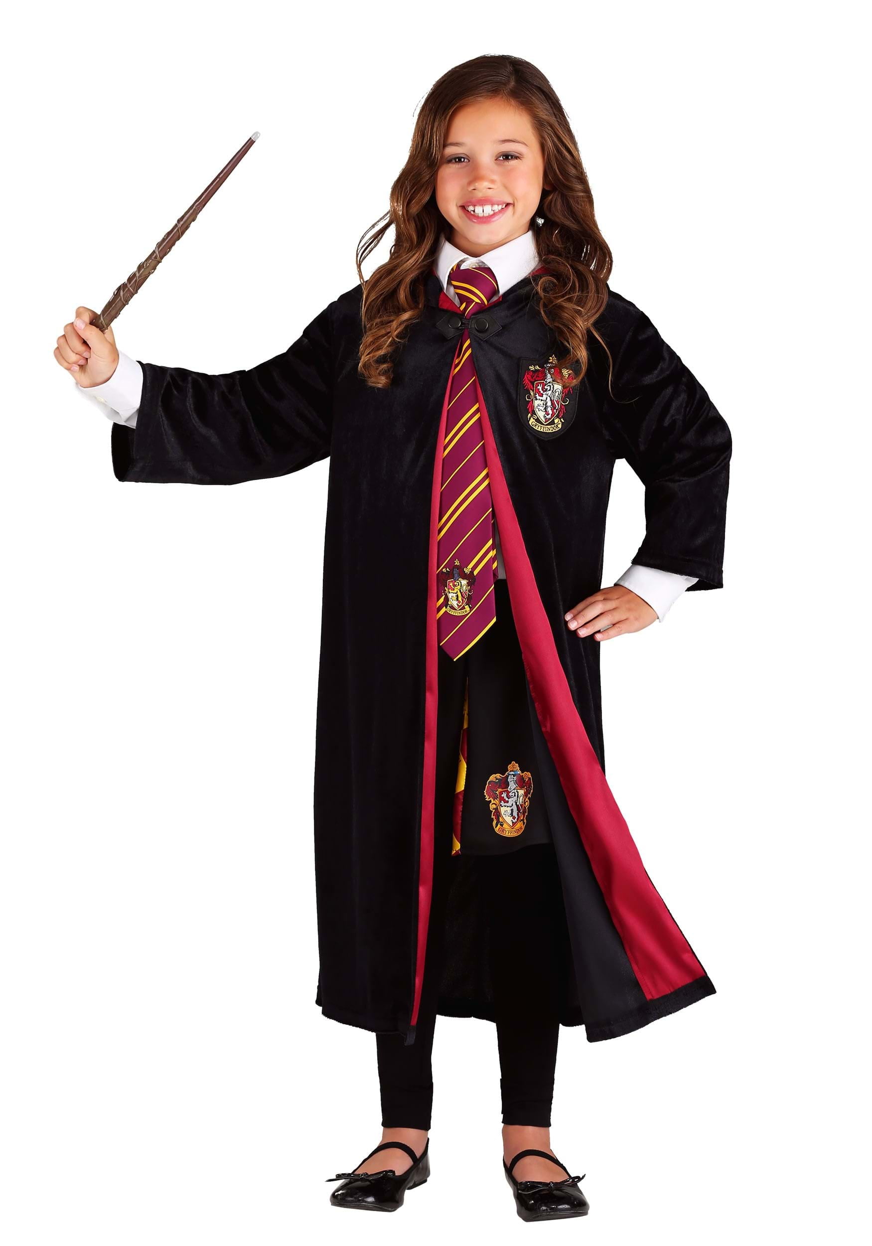Harry Potter Girl's Deluxe Hermione Gryffindor Robe - Walmart.com