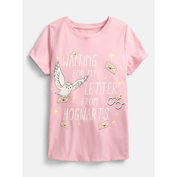 Harry Potter Girls and Big Girls Waiting for Hedwig Graphic Tee, Sizes 4-16