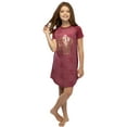 thumbnail image 1 of Harry Potter Girls' Foil Print Hogwarts House Crest Nightgown Lounge Pajama - Ravenclaw Hufflepuff Gryffindor Slytherin, 1 of 6