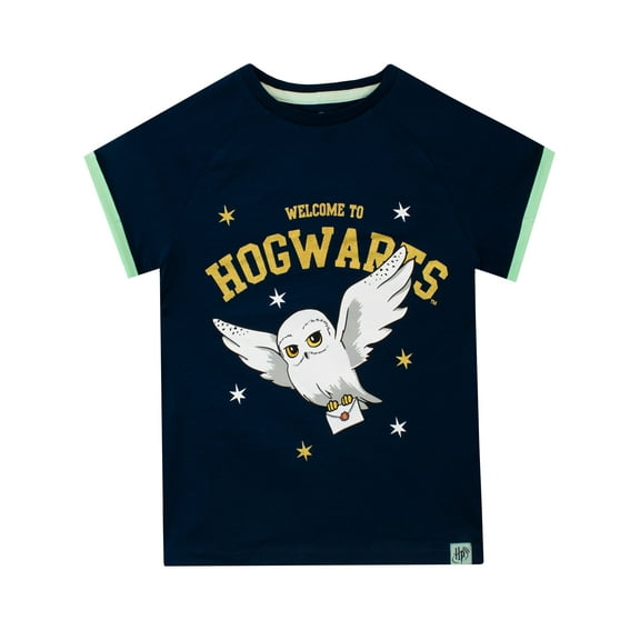Harry Potter Girls Hedwig Short Sleeve T-Shirt Sizes 6-14