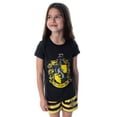 thumbnail image 1 of Harry Potter Girls' Hogwarts Castle 2PC Shirt Shorts Pajama Set 4 Houses - Gryffindor Hufflepuff Ravenclaw Slytherin, 1 of 7
