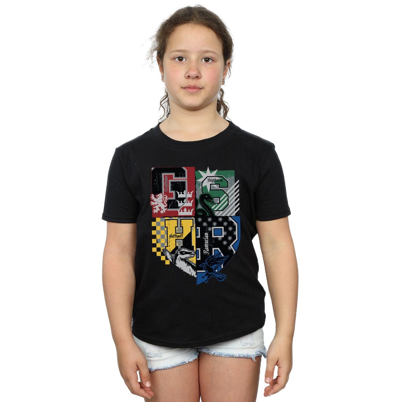 Harry Potter Girls Hogwarts Varsity Cotton T Shirt 3881