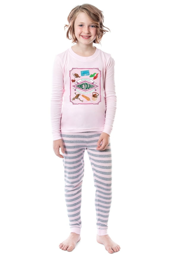 Harry Potter Girls' Honeydukes Sweet Shop Wizarding World Sleep Pajama Set