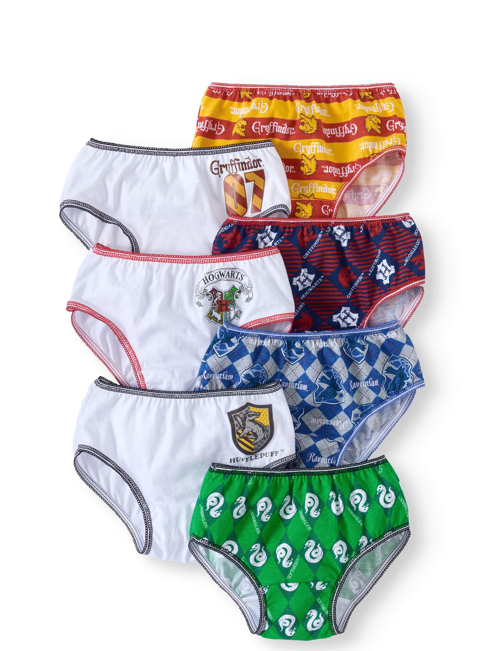 Harry Potter, Girls Underwear, 7 Pack Panties (Little Girls & Big