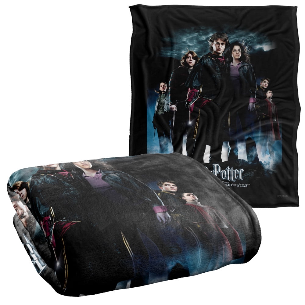 Harry Potter Goblet of Fire Poster Officially Licensed Silky Touch Super Soft Throw Blanket 50' x 60'