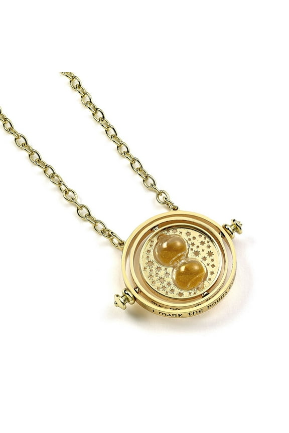 Harry Potter Gold Plated Spinning Time Turner Necklace