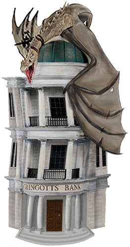 Harry Potter Gringotts Bank PVC Bank