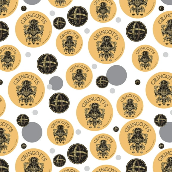 Harry Potter Gringotts Logo Premium Gift Wrap Wrapping Paper Roll