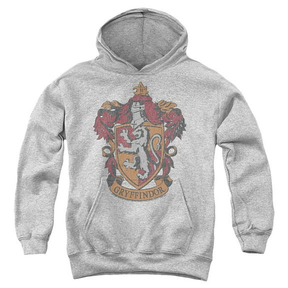 Harry Potter Gryffindor 1 Kids Pull-Over Hoodie (X-Large) for Youth Boys and Girls, Athletic Heather
