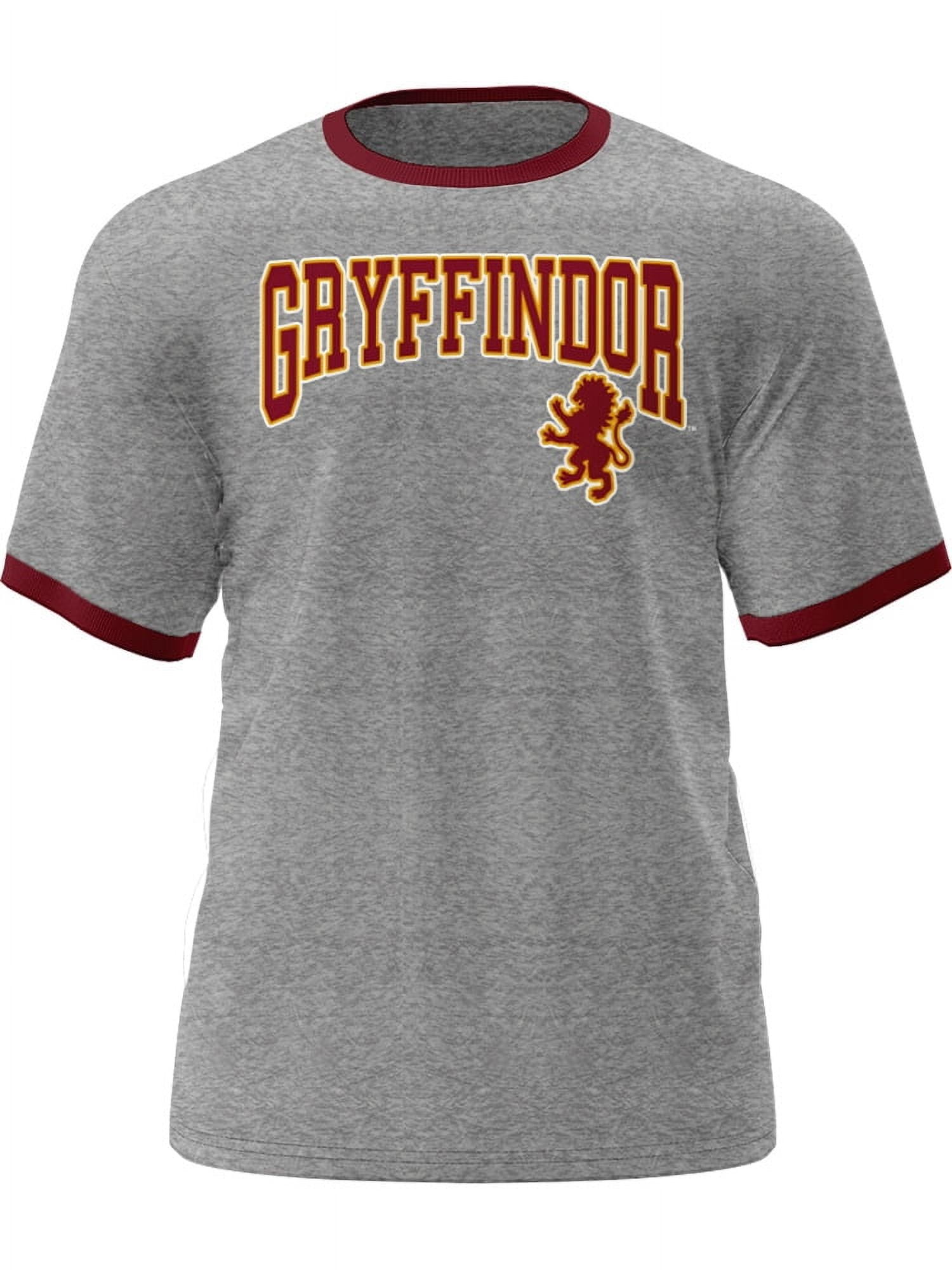 Harry Potter Gryffindor Adult Ringer Shirt, Sizes XS -2XL