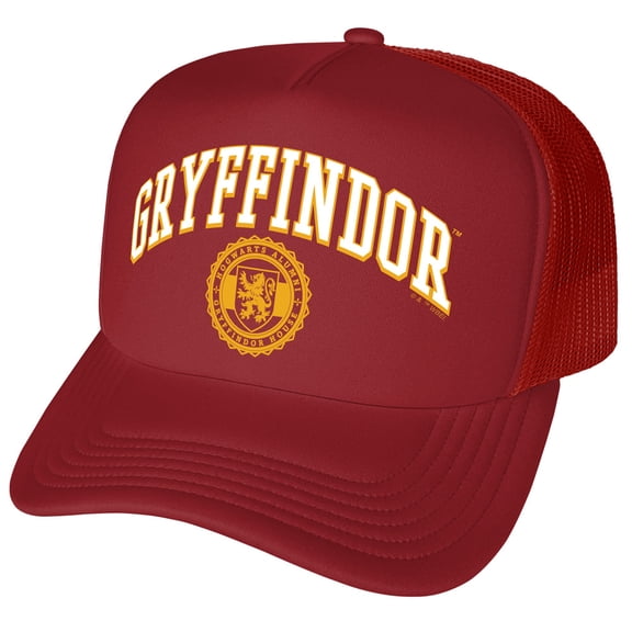 Harry Potter Gryffindor Athletics Foam Snapback Trucker Hat - Unisex for Men and Women