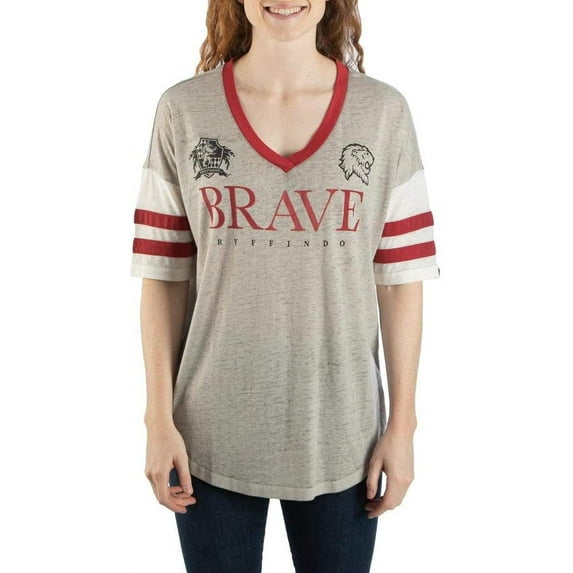 Harry Potter Quality and House Crest Womens' V-Neck T-Shirt