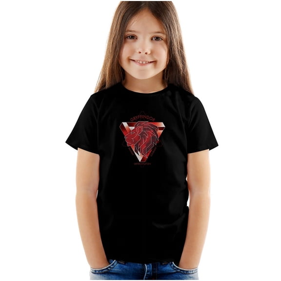 Harry Potter Gryffindor Bravery Courage Determination Kids T Shirt (3) for Youth Toddler Boys and Girls, Black