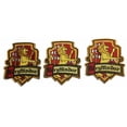 thumbnail image 1 of Harry Potter Gryffindor Crest Embroidered Iron On Patch Set of 3 Patches, 1 of 1