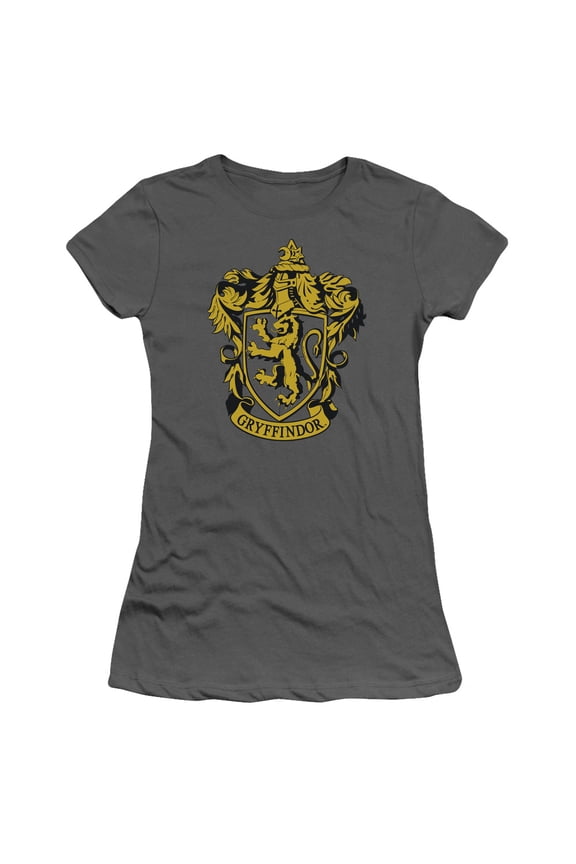 Harry Potter - Gryffindor Crest - Juniors Teen Girls Cap Sleeve Shirt - X-Large