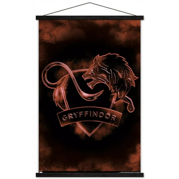 Harry Potter - Gryffindor Crest Magic Wall Poster with Magnetic Frame, 22.375" x 34"