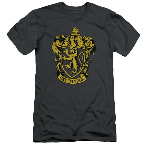Harry Potter - Gryffindor Crest - Premium Slim Fit Short Sleeve Shirt - Medium