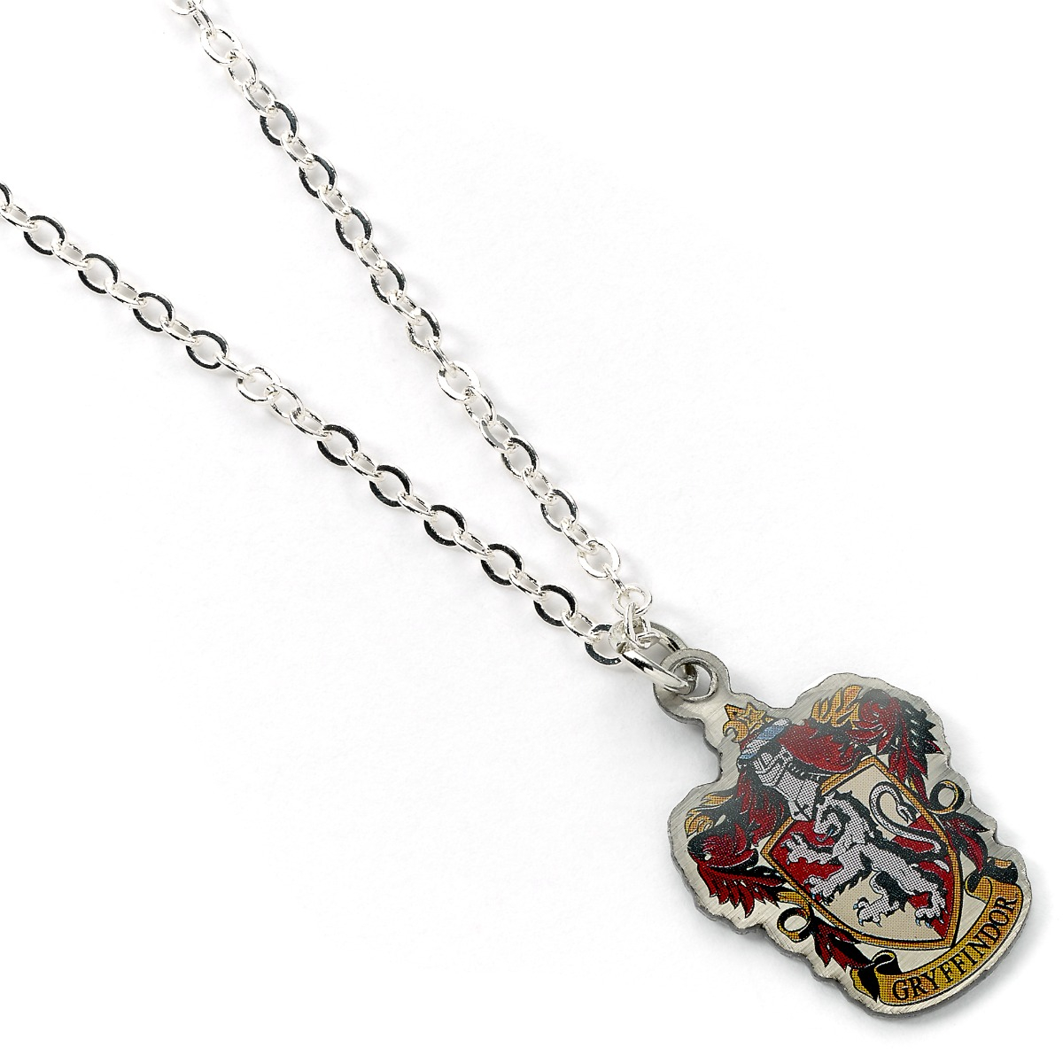 CARAT SHOP UK Harry Potter Gryffindor Crest Silver Plated Necklace
