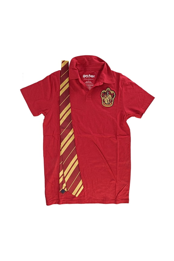 Harry Potter Gryffindor Crest Tie and Polo Shirt