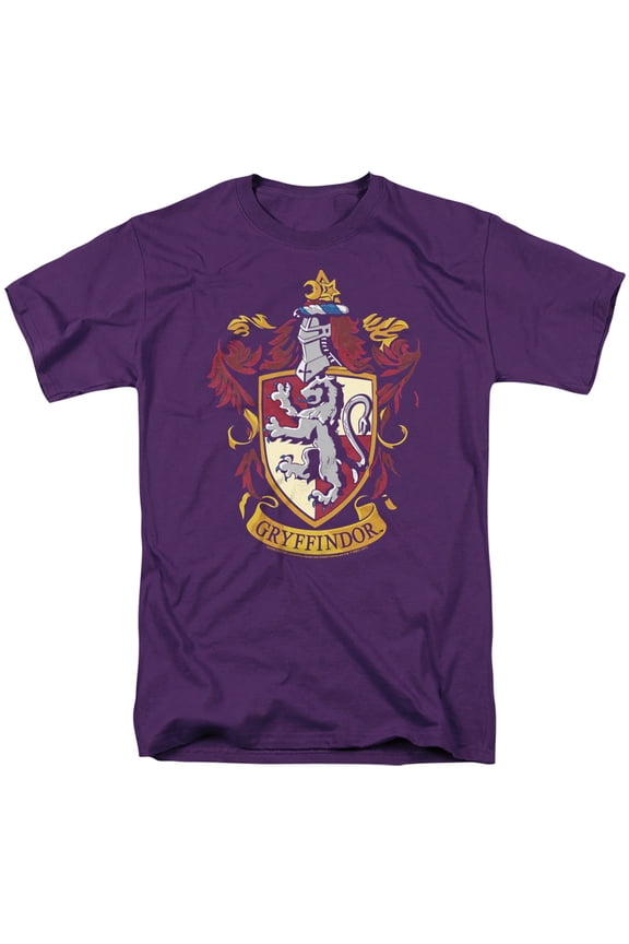 Gryffindor Crest Unisex Adult T Shirt, Purple, 4X-Large