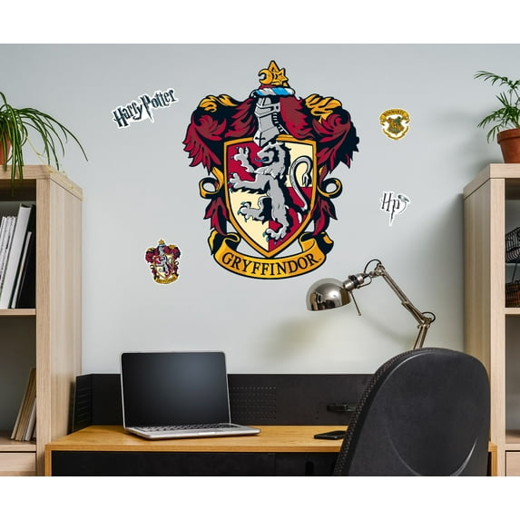 Harry Potter Gryffindor House Crest Movable Vinyl DIY Wall Art Stickers Set - Walls, Windows, Doors