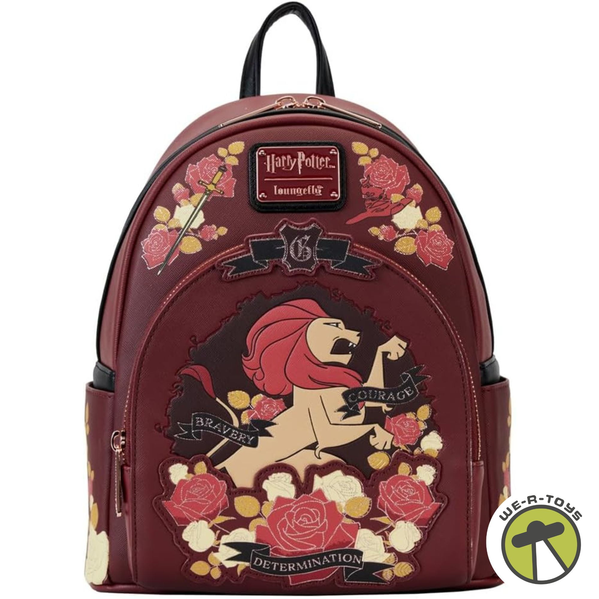 Harry Potter Gryffindor House Floral Tattoo Mini Backpack Harry Potter Gryffindor House Floral Tattoo Mini Backpack