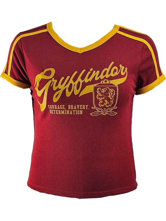 Gryffindor Junior Ladies V-Neck Baby Tee, S-XL