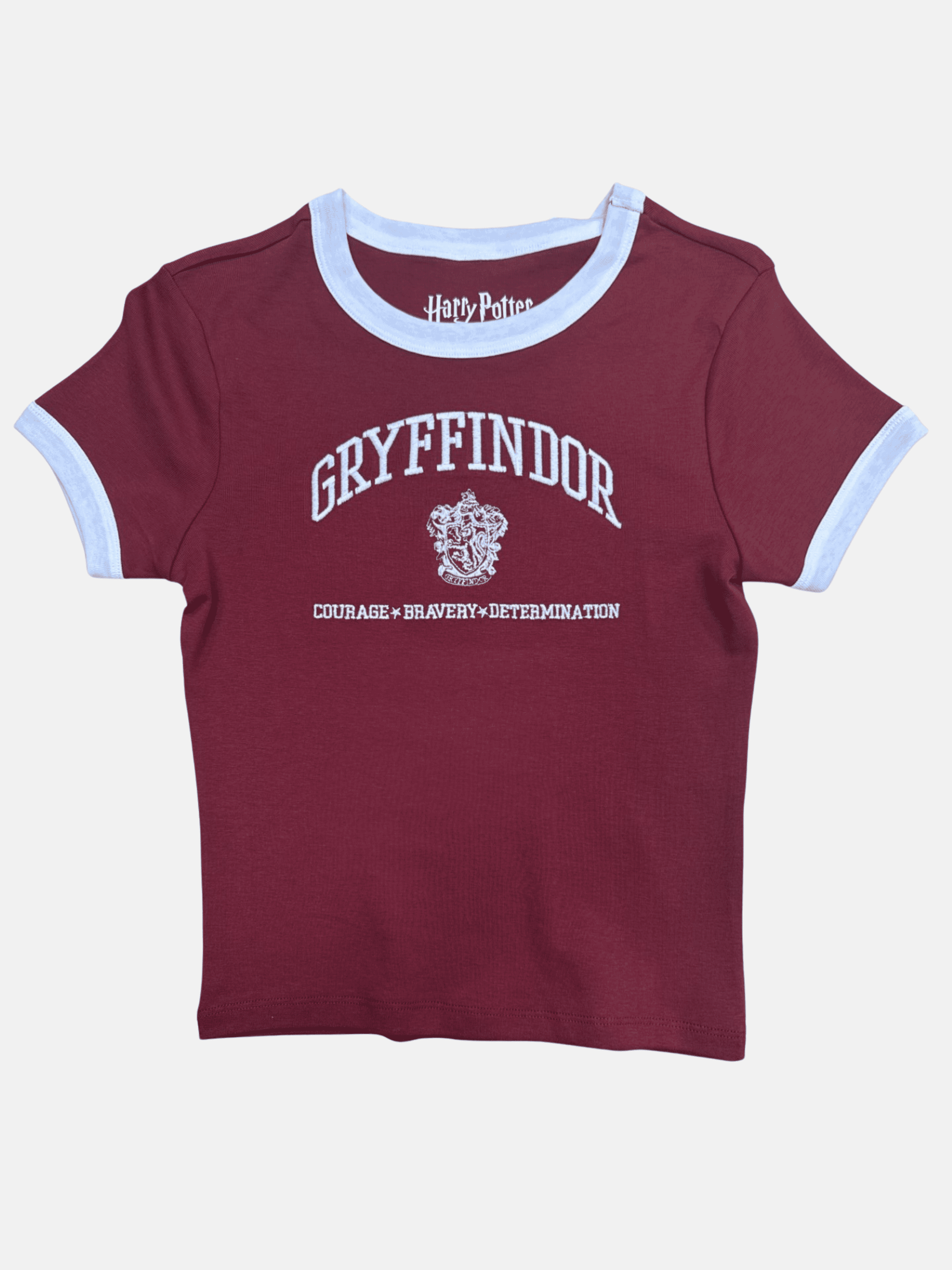 Harry Potter Gryffindor Junior Ringer Baby Tee, S-XL