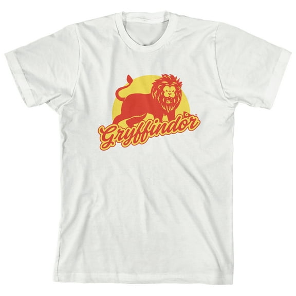 Harry Potter Gryffindor Limited Colors Boy's White T-shirt 
-Small