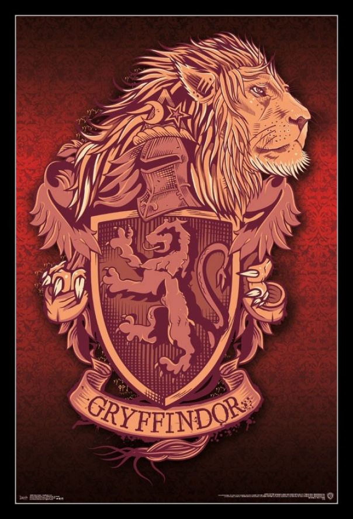 harry-potter-gryffindor-lion-laminated-framed-poster-print-22-x-34
