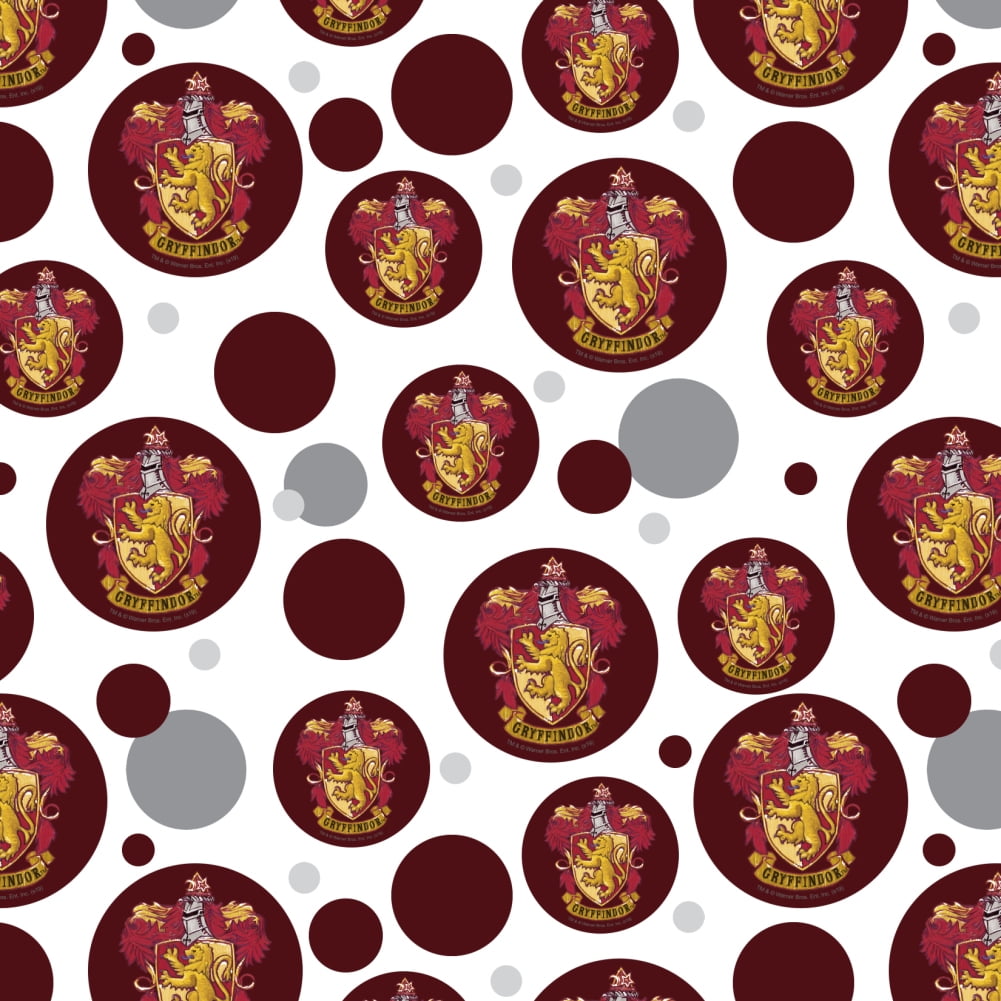 Harry Potter Gryffindor Painted Crest Premium Gift Wrap Wrapping Paper Roll