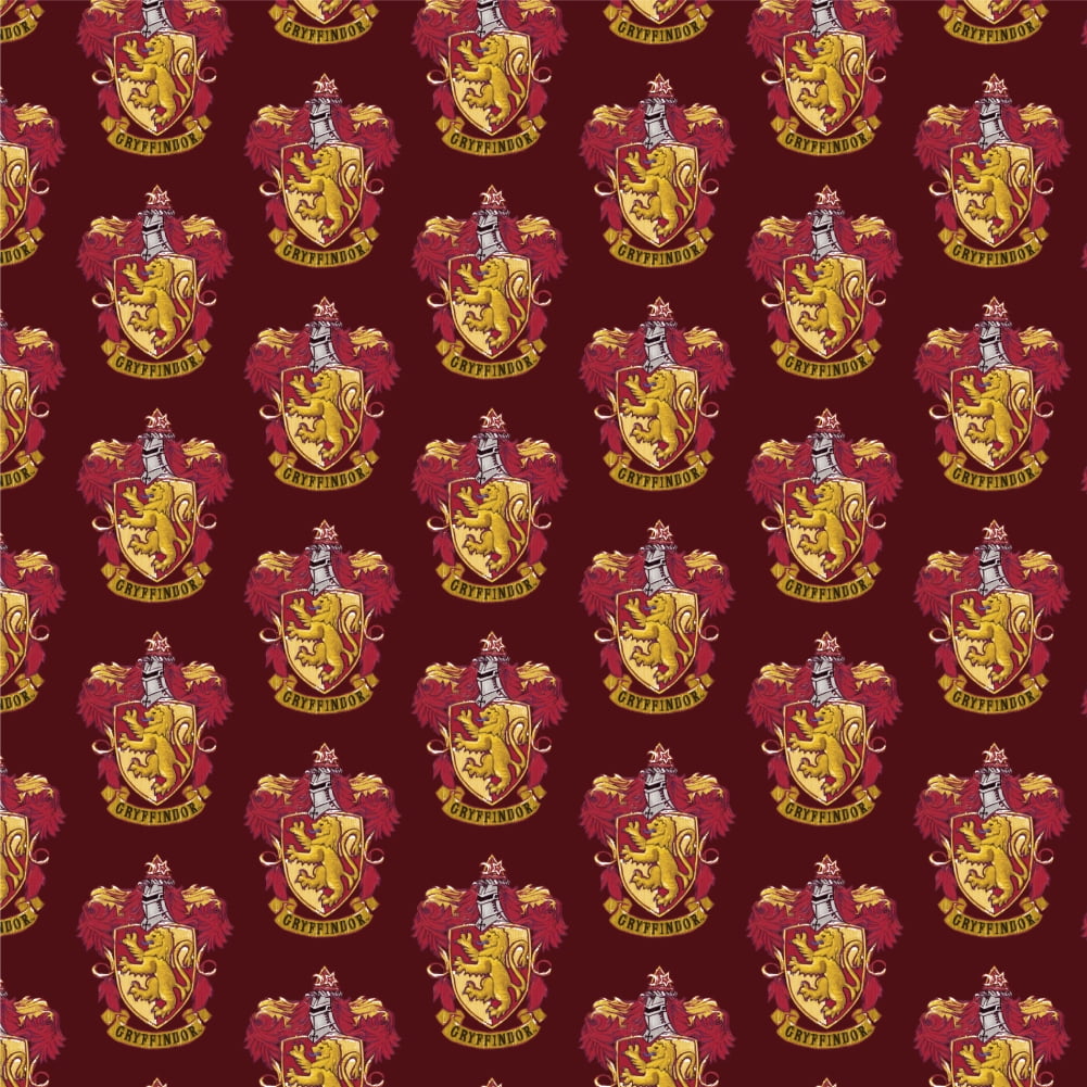 Harry Potter Gryffindor Painted Crest Premium Roll Gift Wrap