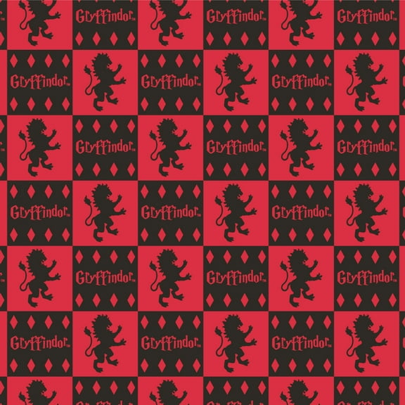 Harry Potter Gryffindor Pattern Premium Roll Gift Wrap Wrapping Paper