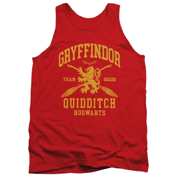 Harry Potter Gryffindor Quidditch Arch Unisex Adult Tank Top, Red, Large