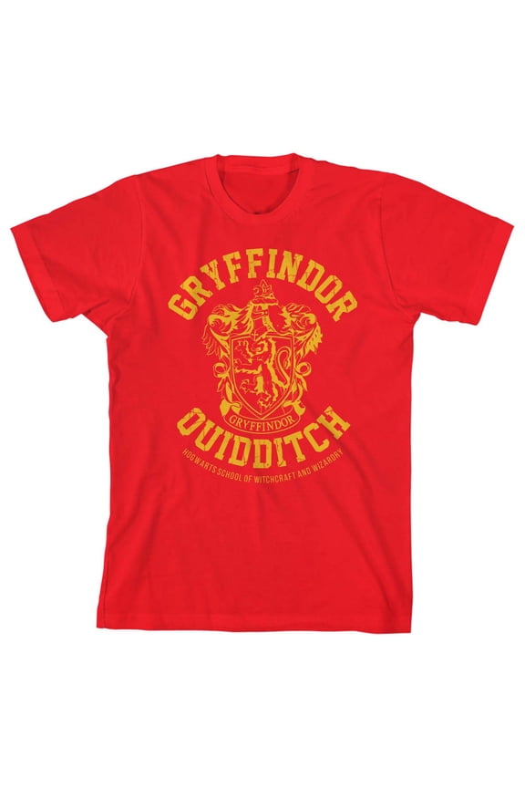 Harry Potter Gryffindor Quidditch Boy's Red T-shirt-S