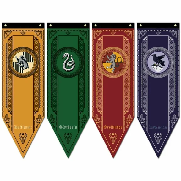 Harry Potter Gryffindor Slytherin Ravenclaw House Flag Banner Drape
