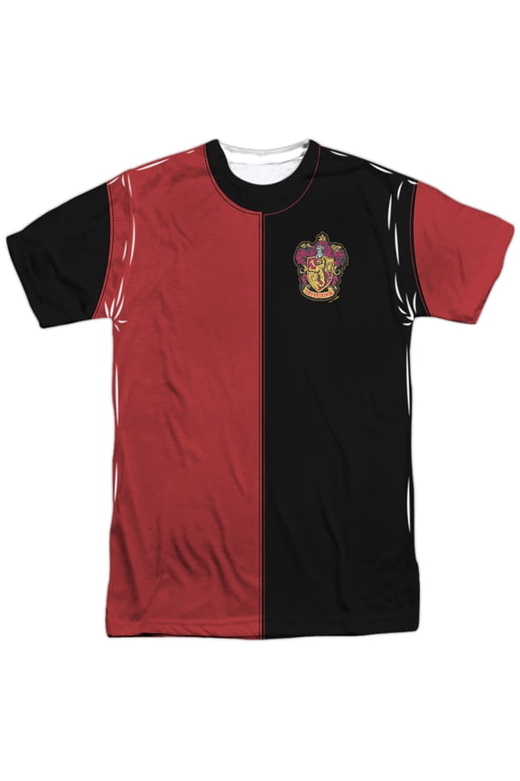 Gryffindor Split Uniform 100% Polyester Adult Costume T Shirt for Men & Women, 3X-Large