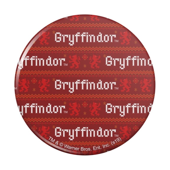 Harry Potter Gryffindor Sweater with Words Pattern Pinback Button Pin