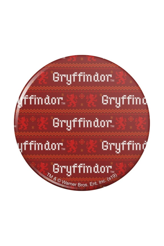 Harry Potter Gryffindor Sweater with Words Pattern Pinback Button Pin