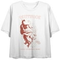 thumbnail image 1 of Harry Potter Gryffindor Traits Juniors White Boyfriend Crop T-shirt-2XL, 1 of 3