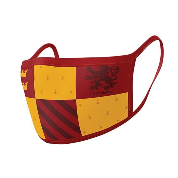 Harry Potter Gryffindor Triple Layer Cotton Fabric Face Mask 2PK
