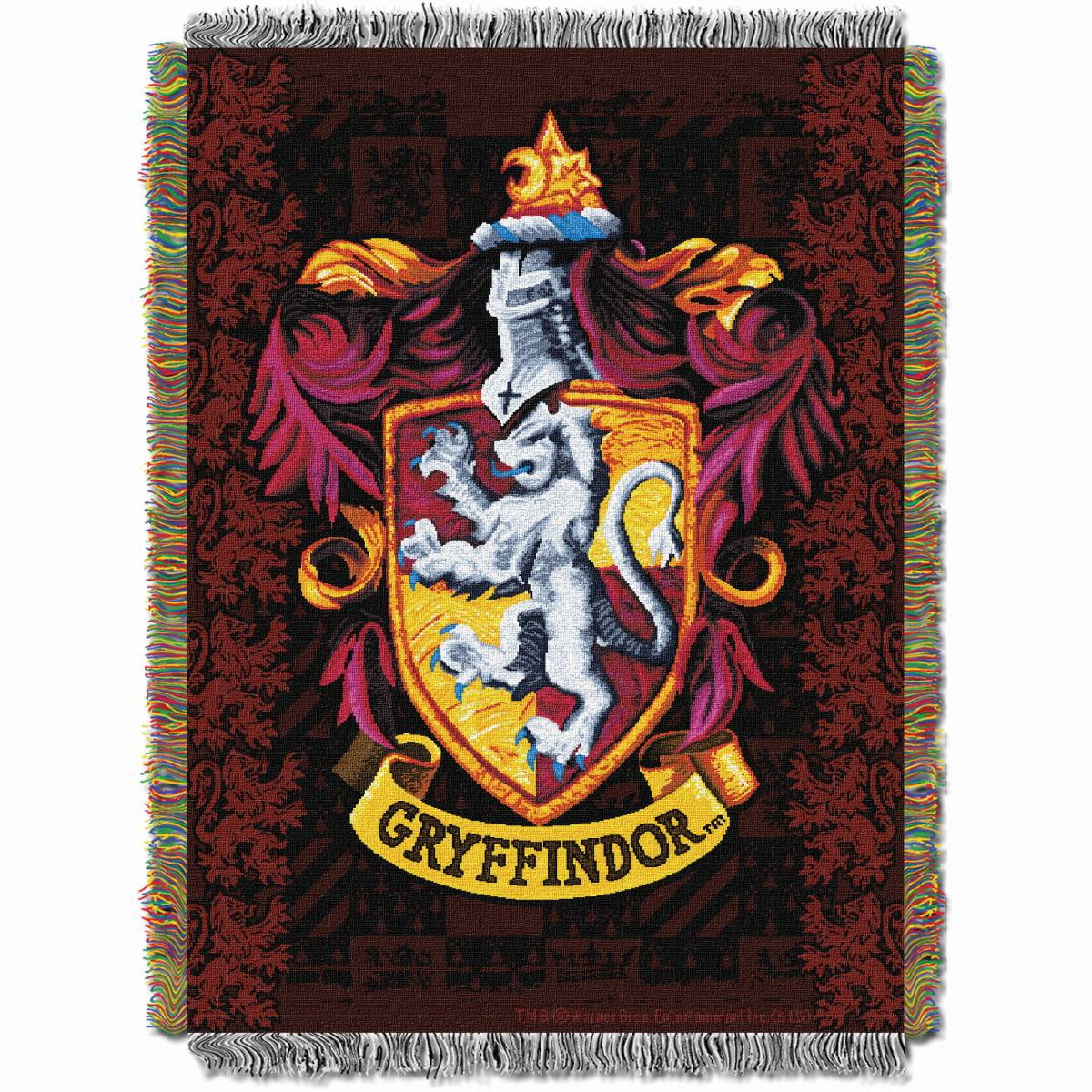 Harry Potter Gryffindor Woven Tapestry Throw Blanket