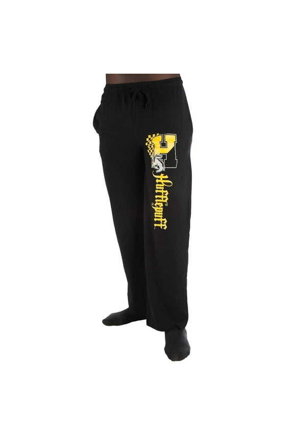 H Hufflepuff Logo Print Men's Sleepwear Sleep Pajama Pants XX-Large